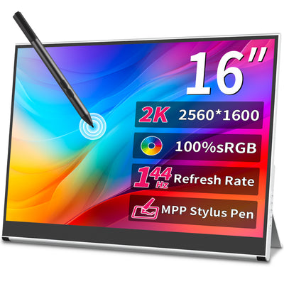 16 Inch 2K 144hz Touch Gaming Monitor Support MPP Stylus Pen (MG160-QT01)