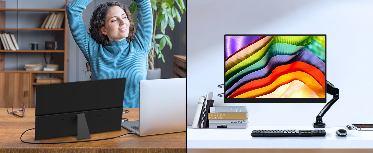 Enjoy Both Freestanding& VESA Mountable