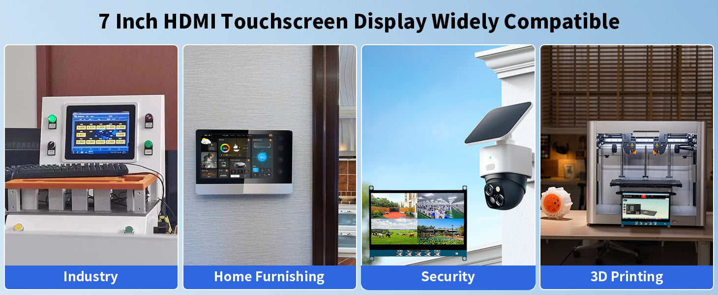 7 Inch HDMI Touchscreen Display Widely Compatible