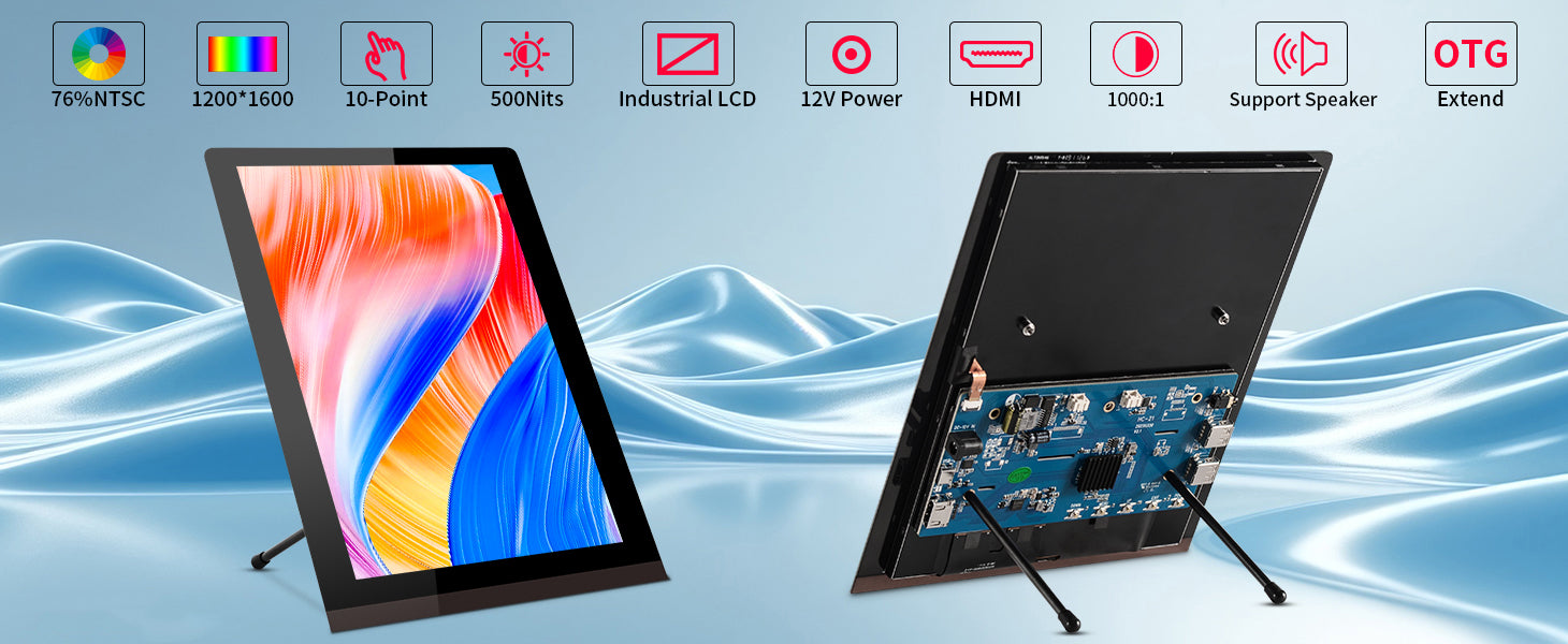 Magedok 10.8 Inch FHD USB-C With PD Fast Charge Portable Touch Monitor