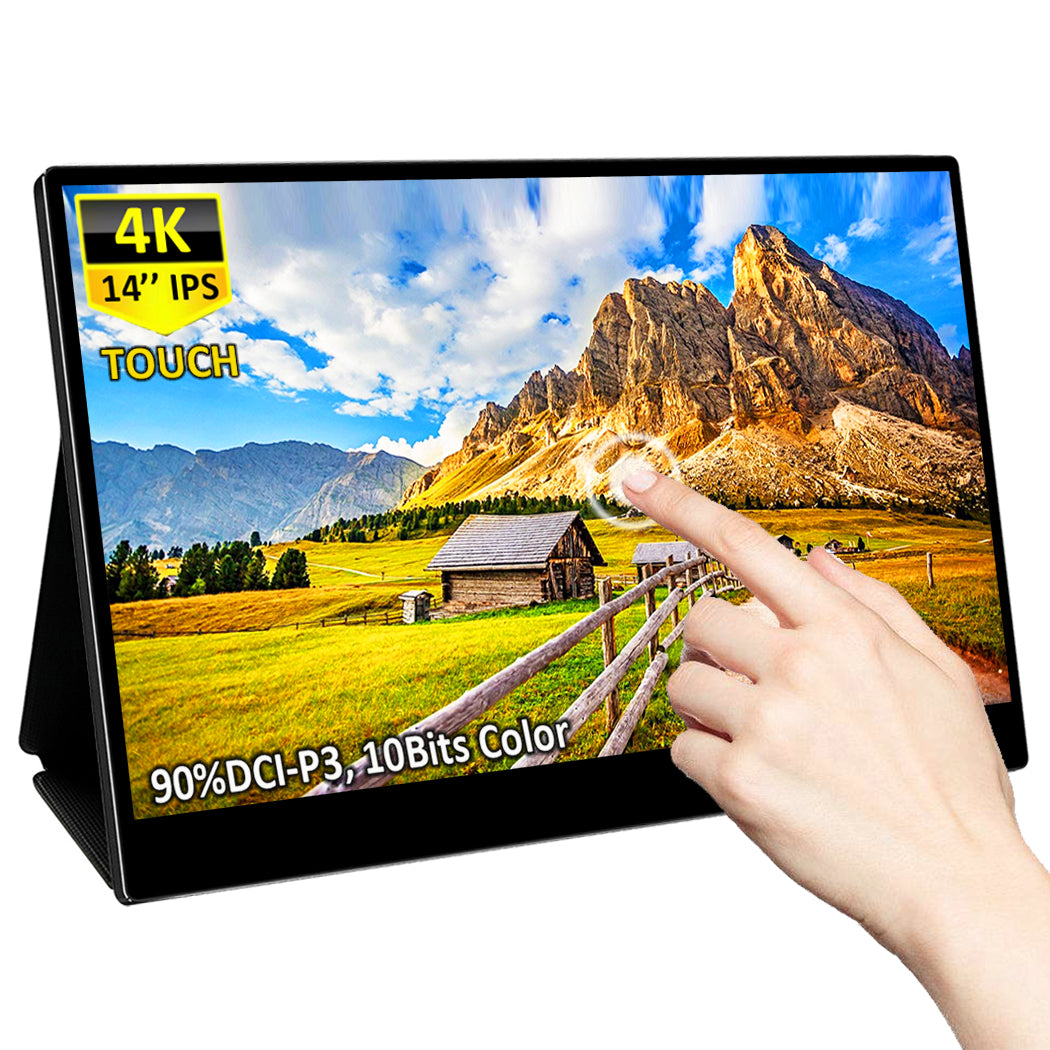 14 inch HDR 400/90% DCI-P3 4K USB C Touchscreen Monitor For MacBook (T140A)