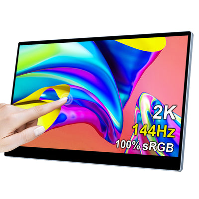 15.6 Inch IPS 2K 144Hz Touch Portable Monitor With USB C/ HDMI/ Mini DP Input (MG156-QT01)