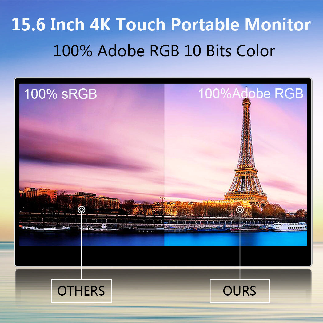 MageDok MG156-UT01 15.6型 4Kタッチ対応モバイルモニター Magedok 15.6 inch 4K 100% Adobe 10 Bits Color Touch Portable