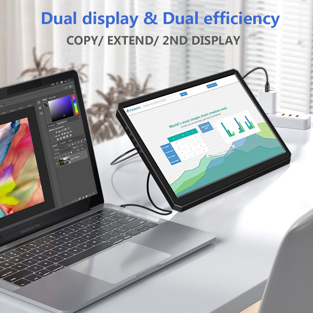 10.8 Inch IPS 1920*1080 FHD USB-C Portable Second Monitor (M108C)