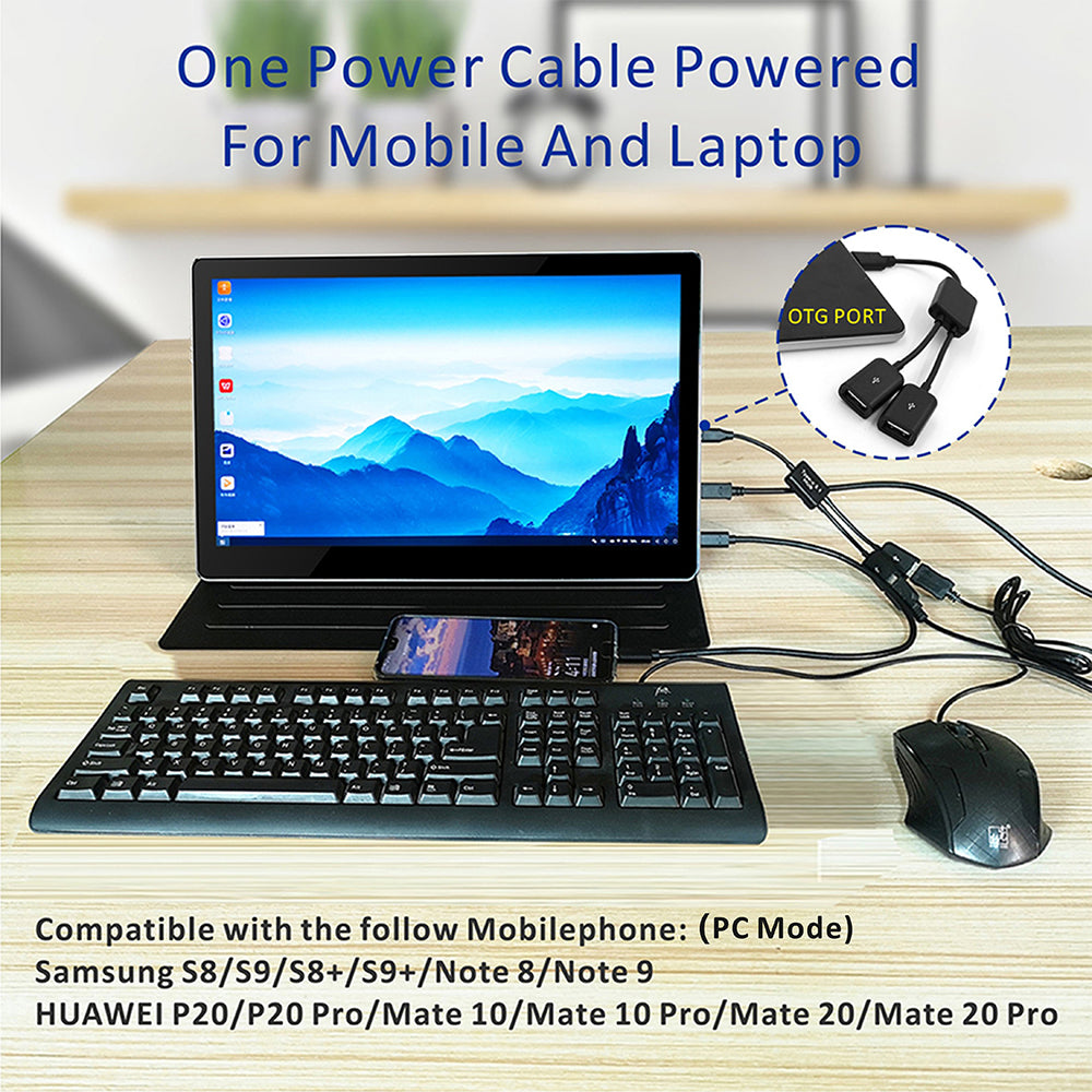 15.6 Inch IPS 1920*1080 USB-C Portable Touch Monitor (T156D)