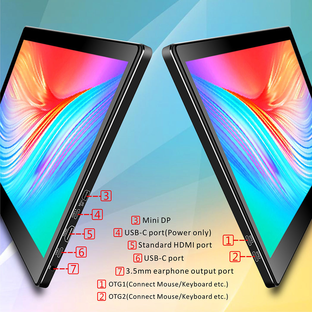 13.3 Inch IPS 1920*1080 FHD Touch Portable Screen (T133D Pro)