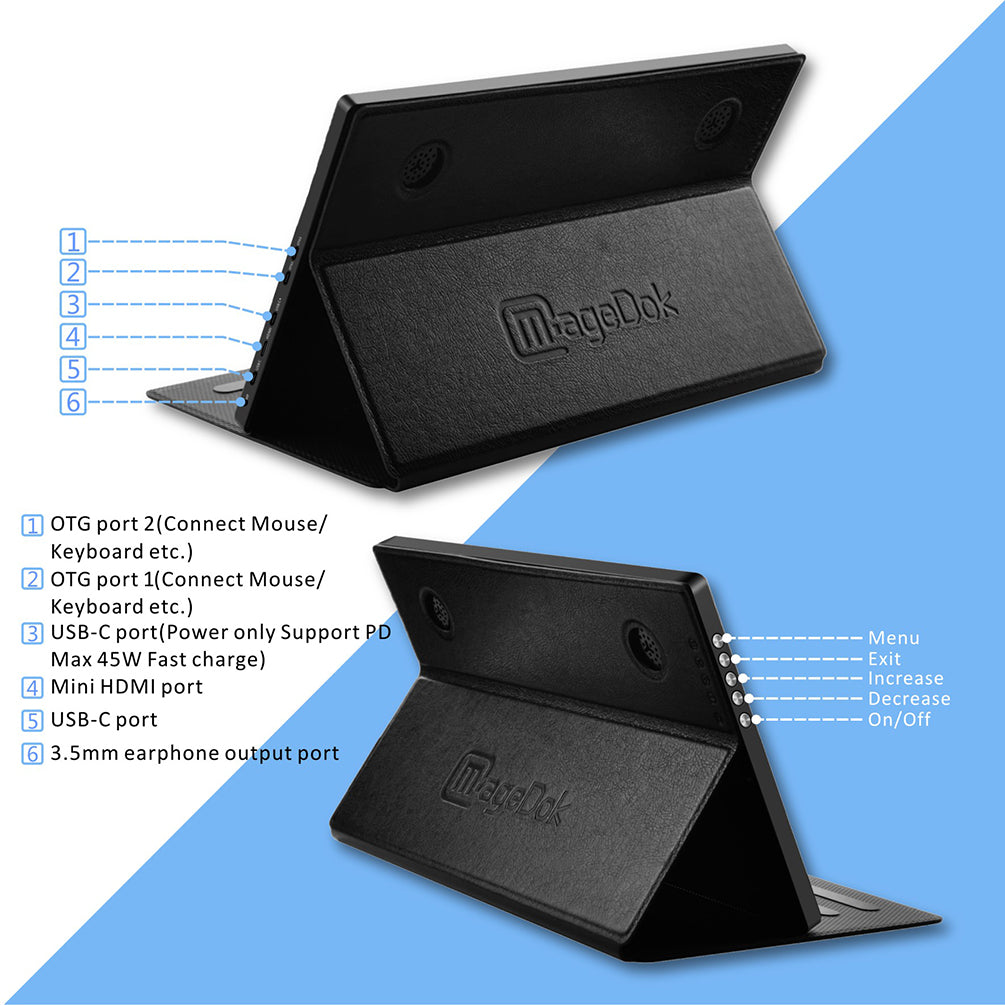 13.3 Inch 1920*1080 NTSC 72% USB-C Portable Monitor (M133)