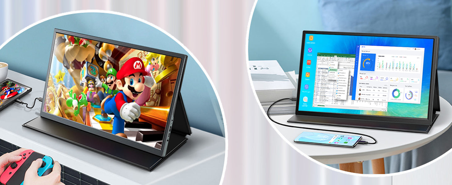 Big Screen FHD Display Portable Monitor