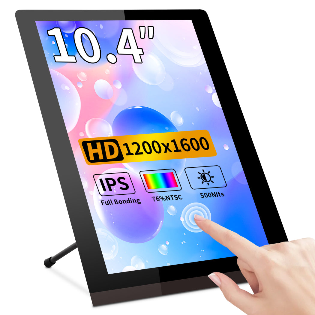 10.4 Inch IPS 1200*1600 Vertical Mini HDMI Touch Screen Display (T104A)