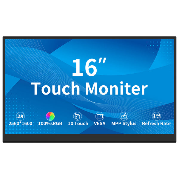 16 Inch IPS 2K 2560 * 1600 144hz Touch Monitor Commercial Screen(MageCube-160B)