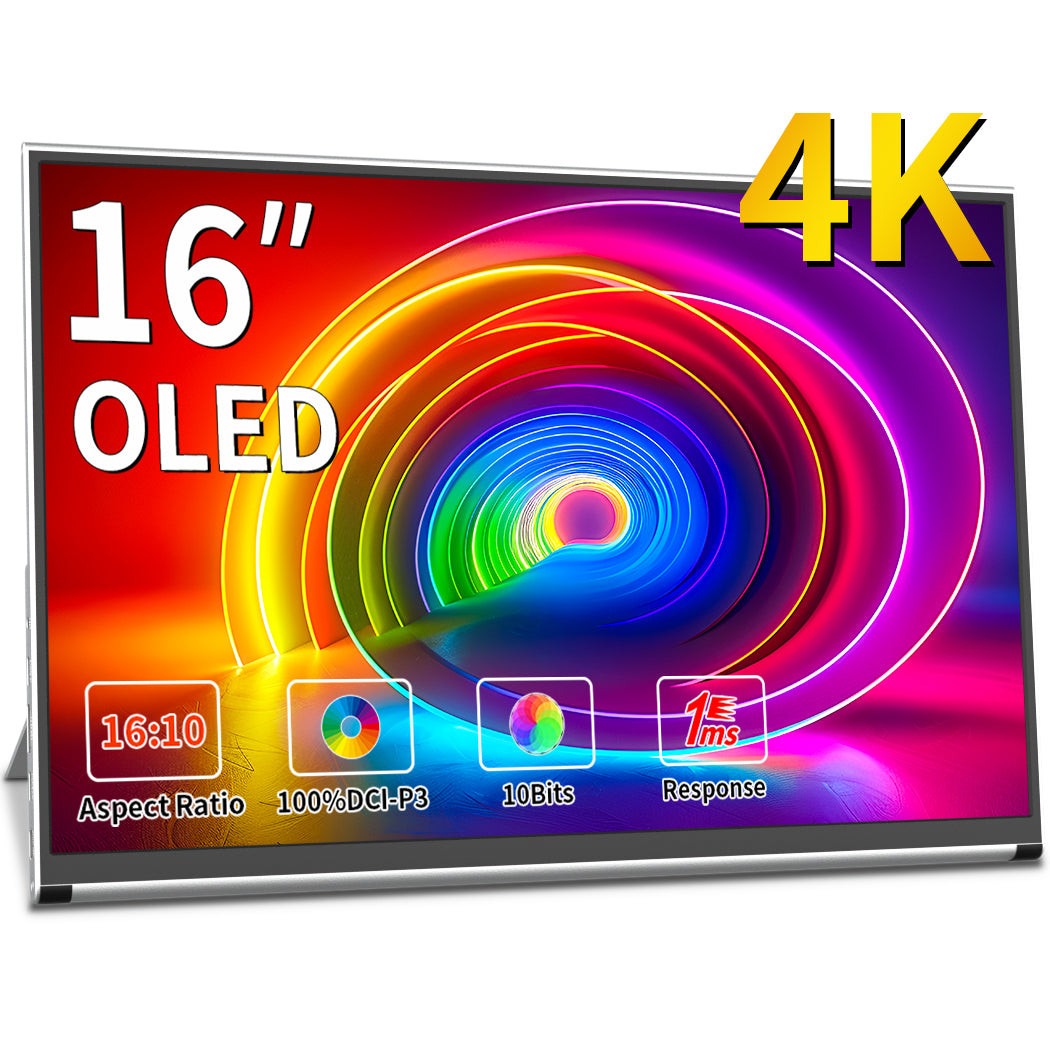 16 Monitor Layout Magedok 16 inch 4k UHD OLED 100% DCI-P3 Gaming Monitor (PI-X9M ...