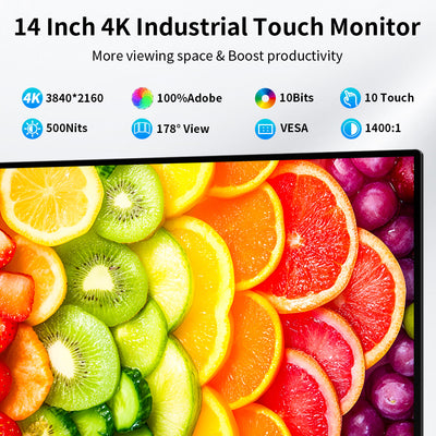 14 Inch IPS 4K 3840 * 2160 Touch Monitor Commercial Screen(MageCube-140A)