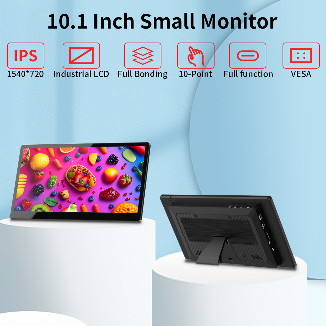 10.1 Inch IPS 1540*720 USB-C  Portable Touchscreen Mini Monitor (T101F)