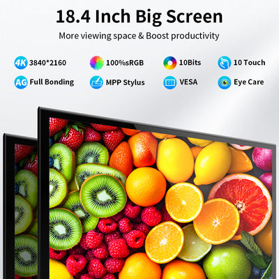 18.4 Inch IPS 4K 3840 * 2160 Touch Monitor Commercial Screen(MageCube-184A)