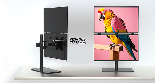 Dual Monitor 18.5 Inch FHD 100Hz Folding Stacked Portable Monitor Laptop Screen Extender(MageFlex-N185A)