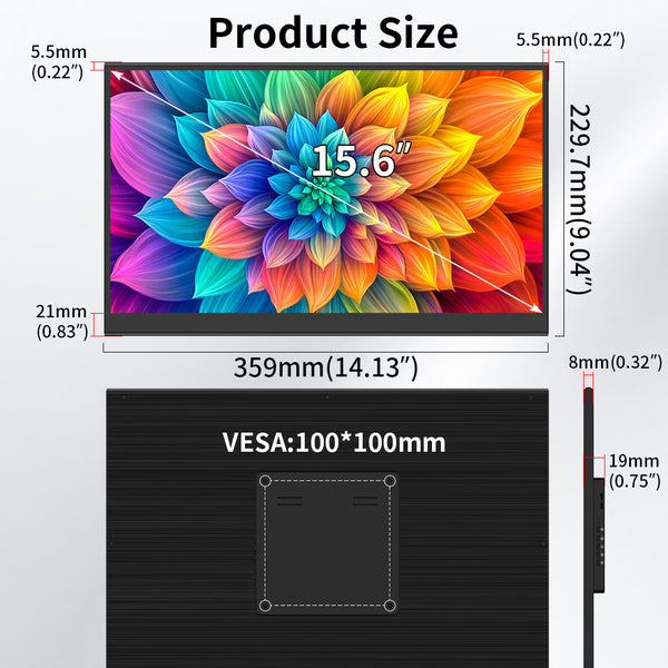 15.6 Inch 4K UHD OLED Touch Monitor Commercial Screen(MageCube-156A)