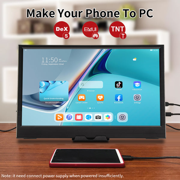 11.6 Inch IPS 1366*768 HD USB-C Portable Monitor (M116B)