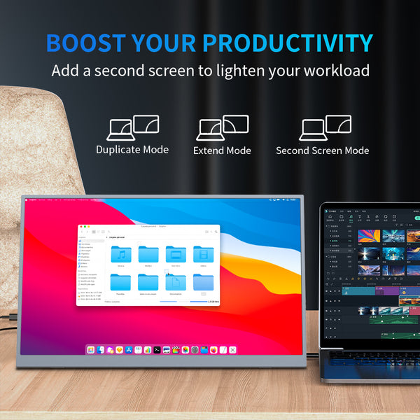 18.5 Inch IPS 1920*1080 FHD 100Hz USB-C With PD Fast Charge Portable Monitor (MG185-FN01)