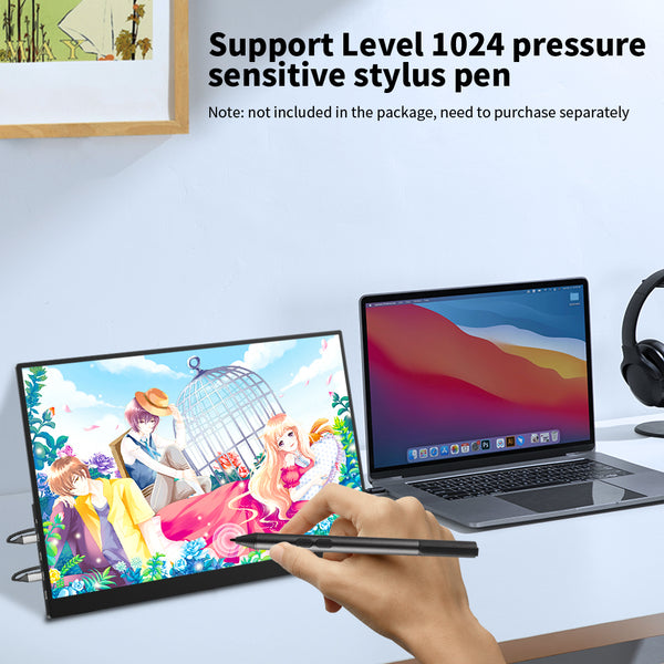 16 inch 4k UHD OLED 100% DCI-P3 Touch Portable Monitor Support MPP Stylus Pen (PI-X9)