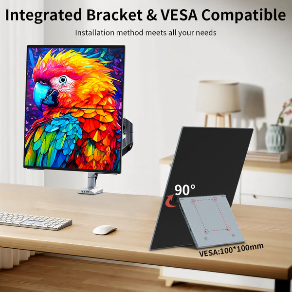 Dual Monitor 14 Inch 2K OLED 100%DCI P3 Portable Touch Monitor Support AES Stylus(MageFlex-140A)