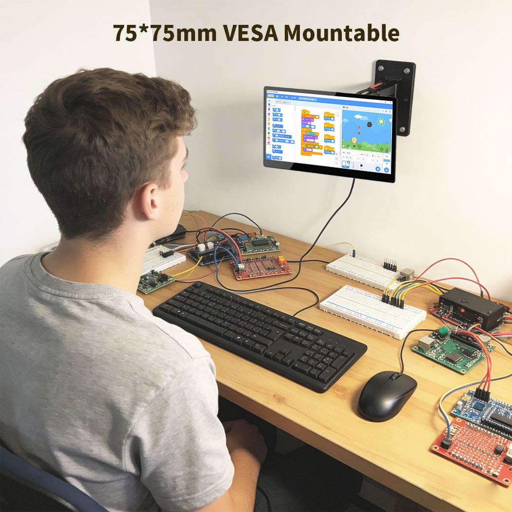 10.1 Inch All In One TouchScreen Monitor Compatibled Raspberry Pi CM5 / CM5 Lite Tablet with PCIe ExtenderUSB, HDMI Output, GPIO for STEM, IoT, AI Programming, Learning, Maker Projects