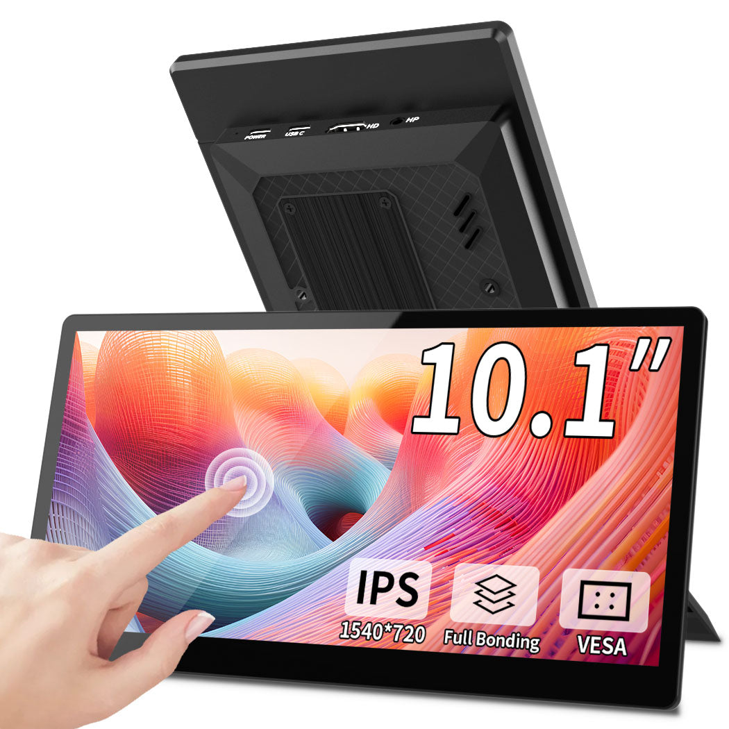 10.1 Inch IPS 1540*720 USB-C  Portable Touchscreen Mini Monitor (T101F)