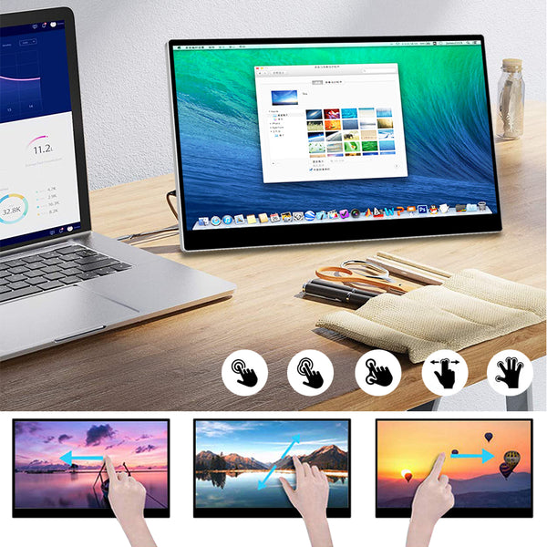 14 Inch 100% Adobe Ultra-Narrow Frame 4K Touch Portable Monitor  (MG140-UT01)