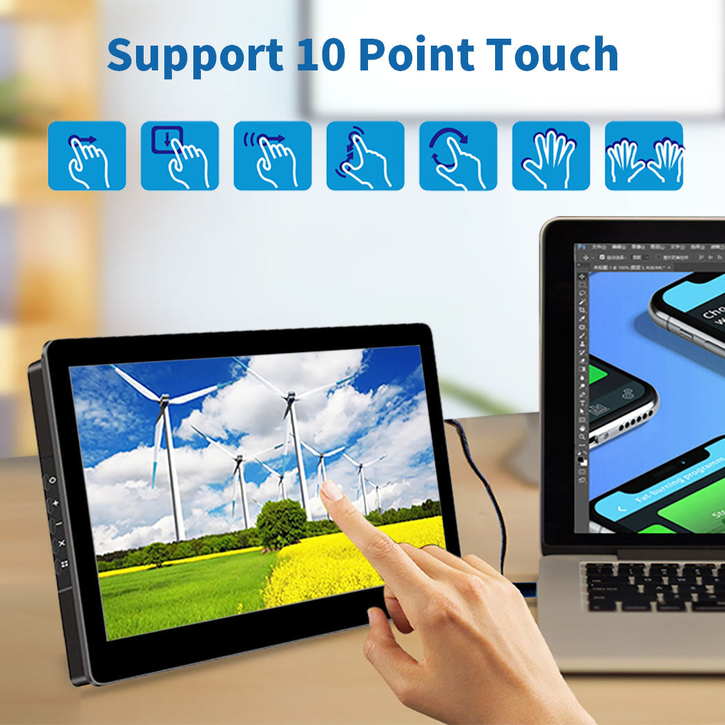 8.9 Inch IPS 1920*1200 USB C Portable Touch Monitor with Stand (T089B ...