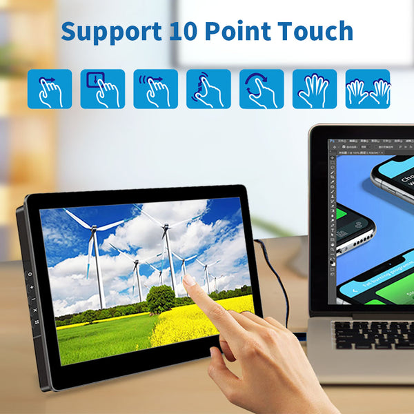 8.9 Inch IPS 1920*1200  USB C Portable Touch Monitor with Stand (T089B)
