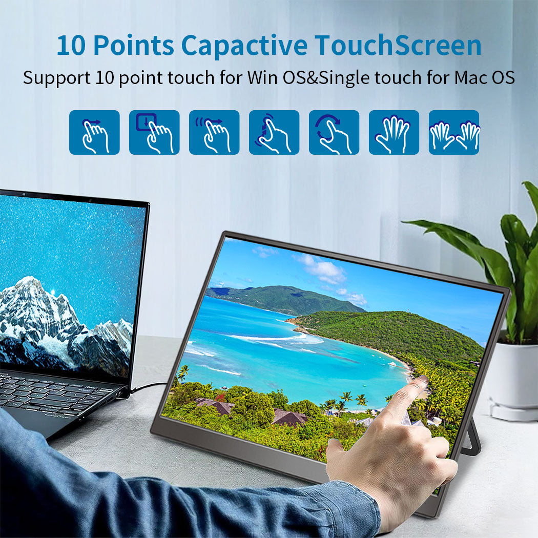 14 Inch 100% sRGB Anti-Glare Eye Care Privacy Protection Touch Portable Monitor (MG140-FT03)