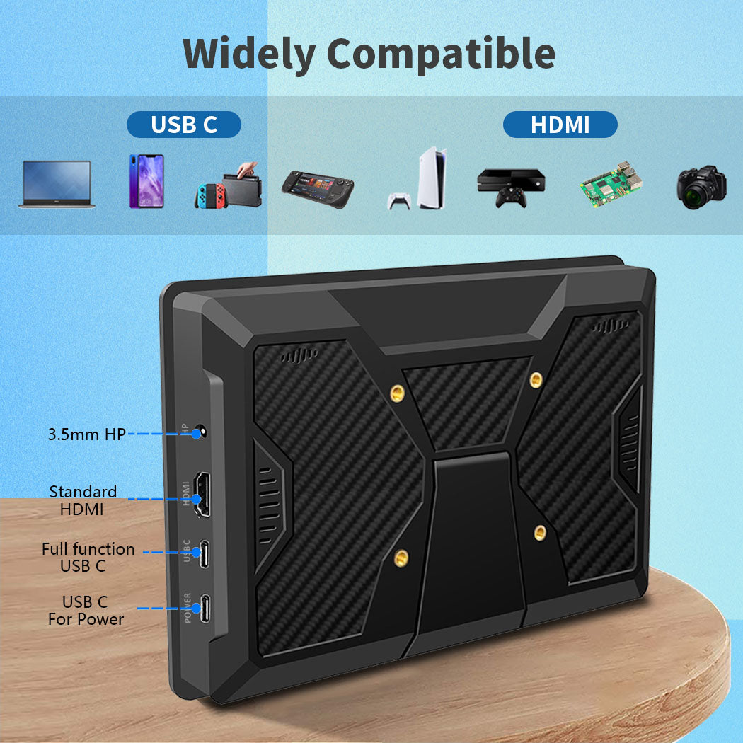 10.1 Inch IPS 1280*800 USB-C Portable Touchscreen Mini Monitor (T101G)