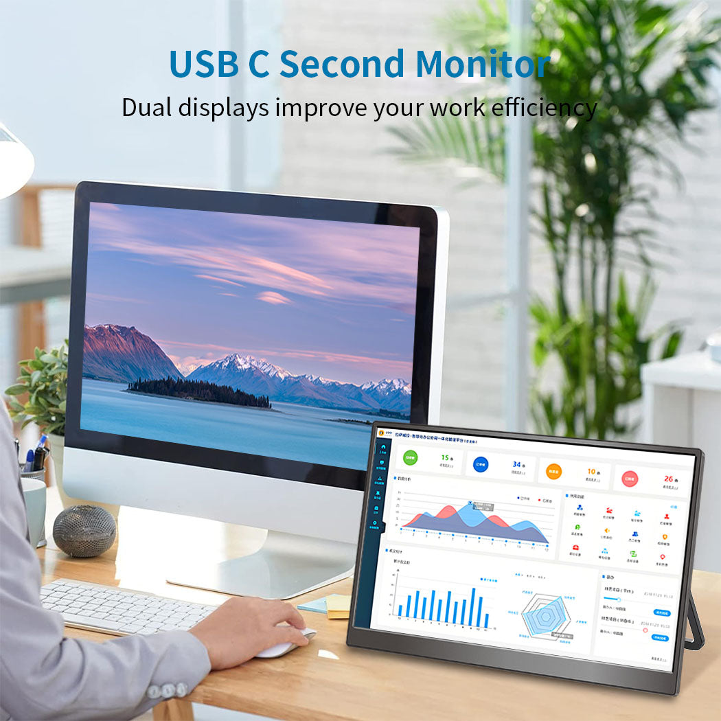 14 Inch 100% sRGB Anti-Glare Eye Care Privacy Protection Touch Portable Monitor (MG140-FT03)