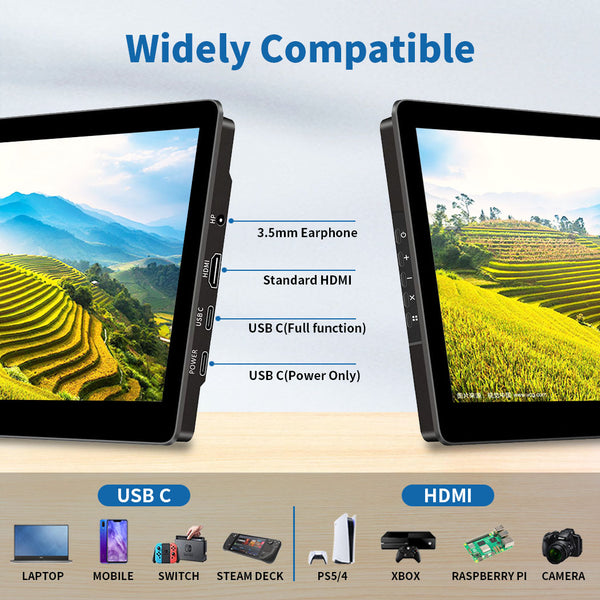 8.9 Inch IPS 1920*1200  USB C Portable Touch Monitor with Stand (T089B)