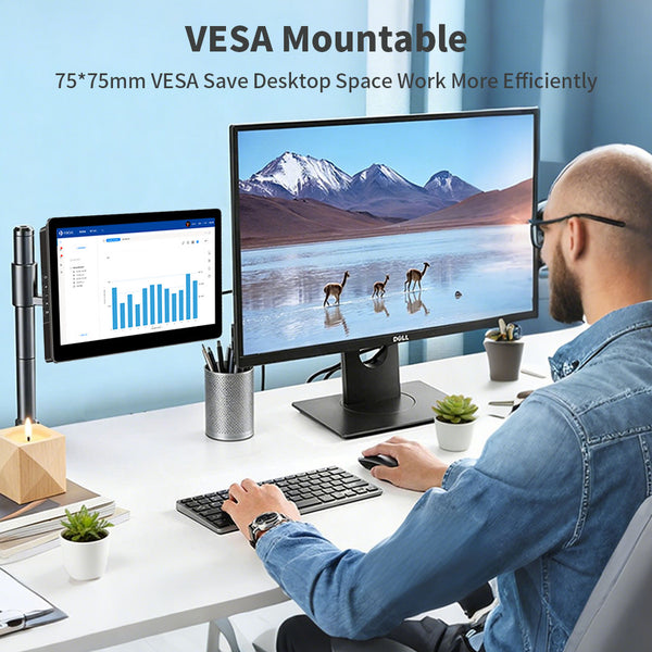 10.1 Inch IPS 1280*800 USB-C Portable Touchscreen Mini Monitor (T101G)