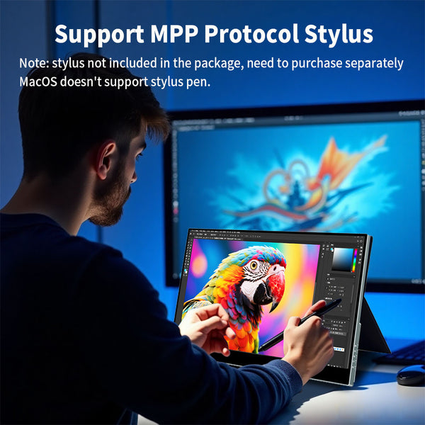 17.3 Inch 4K 120Hz 100% DCI-P3 Touchscreen Portable Monitor Support MPP Stylus(MG173-UT02)