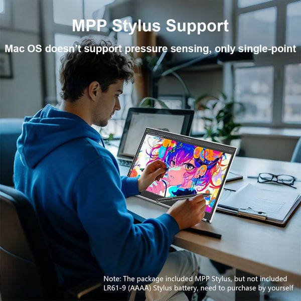 15.6 Inch IPS 1080P 100%sRGB Touch Portable Monitor Support MPP Stylus Pen (MG156-FT03)