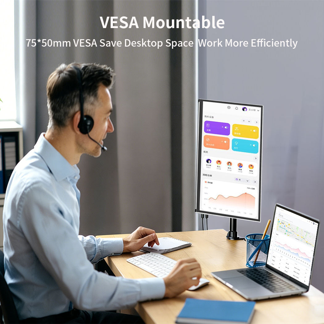 13.3 Inch 2K OLED 100% DCI-P3 10Bits Touch Portable Monitor With Kickstand (PI-X12)