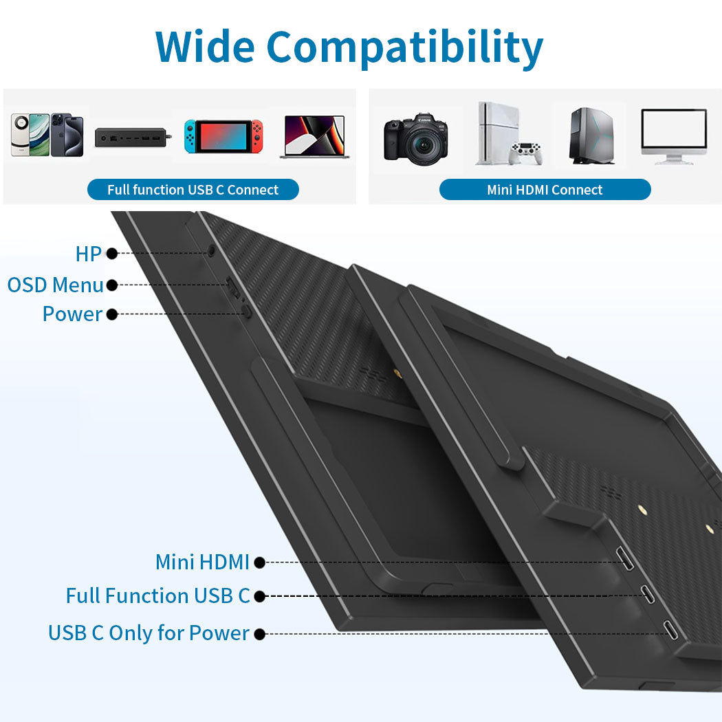 14 Inch 100% sRGB Anti-Glare Eye Care Privacy Protection Touch Portable Monitor (MG140-FT03)