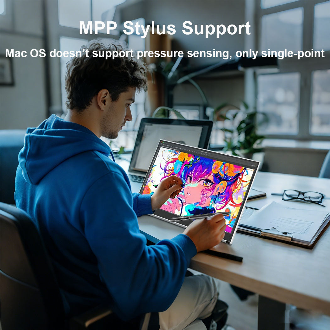 15.6 Inch IPS 1080P 100%sRGB Touch Portable Monitor Support MPP Stylus Pen (MG156-FT03)