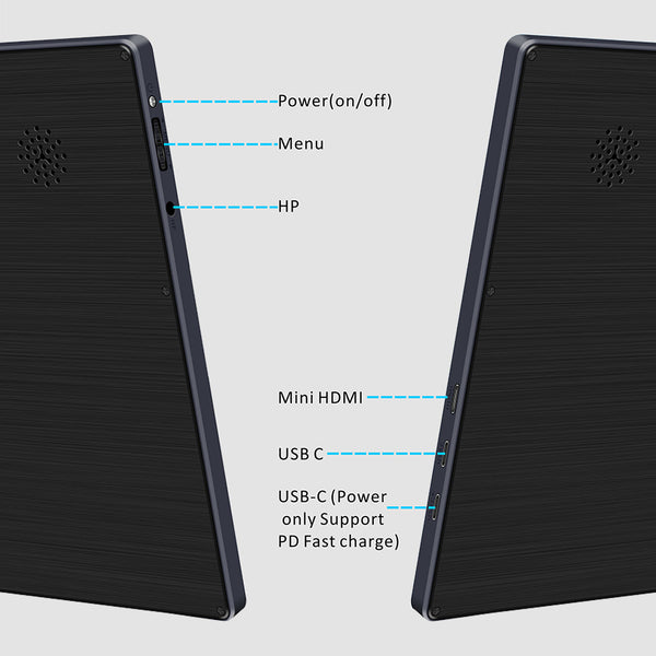 15.6 Inch 4K UHD IPS 3840*2160 USB-C With PD Fast Charge Portable Touch Monitor (T156K)