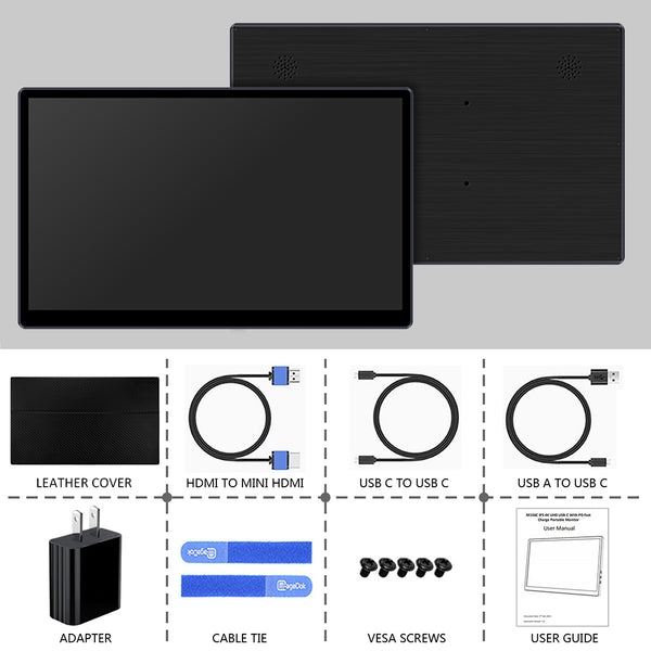 15.6 Inch 4K UHD IPS 3840*2160 USB-C With PD Fast Charge Portable Touch Monitor (T156K)