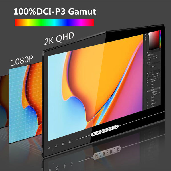 13.3 inch 2K OLED Touchscreen Ultra-thin Portable Monitor (PI-X6)