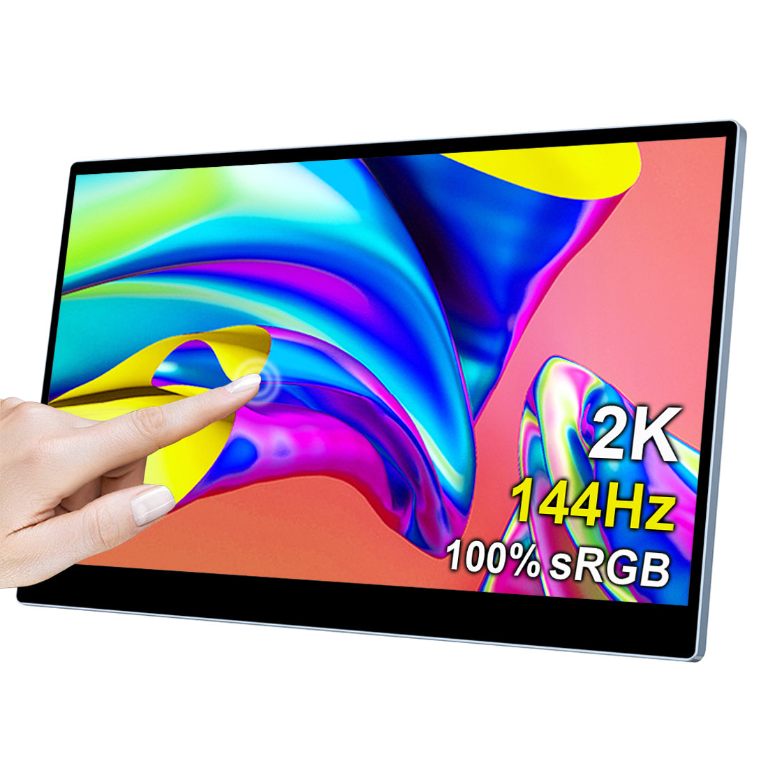 15.6 Inch IPS 2K 144Hz Touch Portable Monitor With USB C/ HDMI/ Mini DP Input (MG156-QT01)