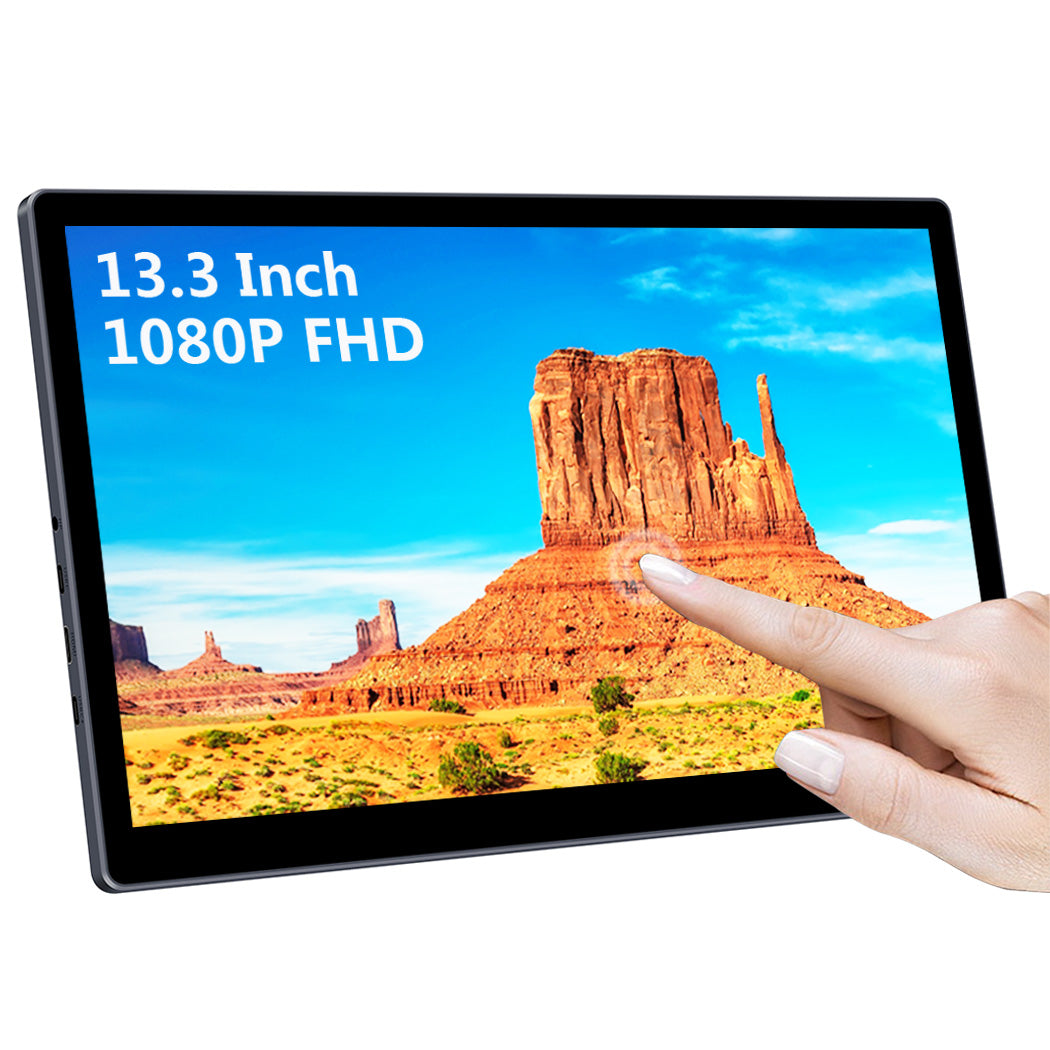 13.3 Inch IPS 1920*1080 FHD HDMI/USB C Portable Touch Monitor (T133E)