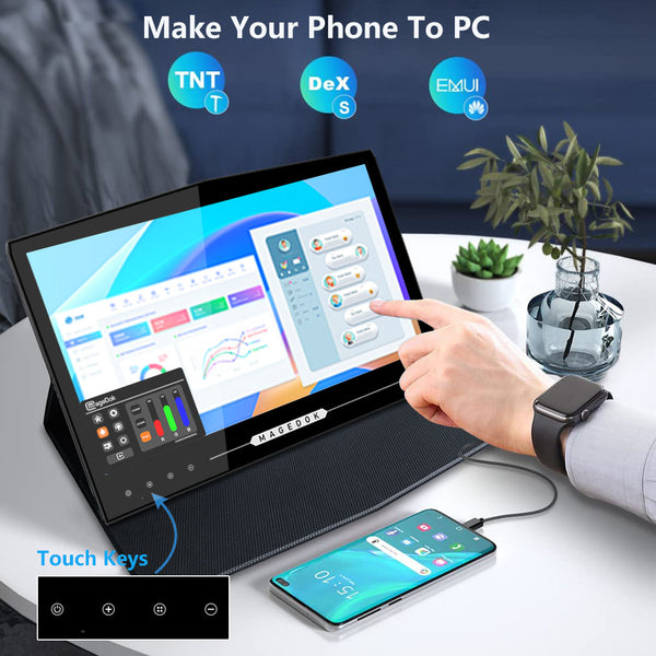 13.3 inch 2K OLED Touchscreen Ultra-thin Portable Monitor (PI-X6)