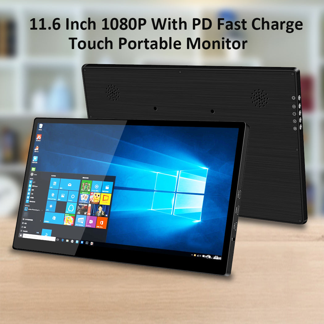 11 Inches Monitor 11.6 Inch IPS 1920*1080 Portable Touch Monitor (T116D Pro) – magedok-shop