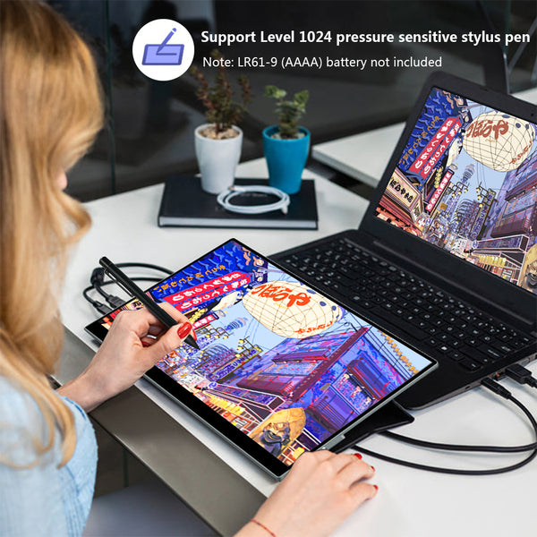 17.3 inch 2K QHD 144Hz 100%sRGB Touchscreen Monitor Support Capacitive Stylus Pen LCD Display (MG173-QT01)