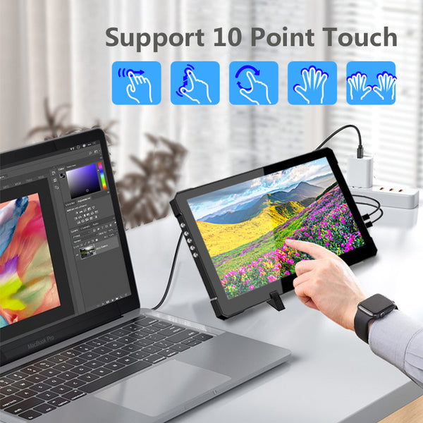 10.1 Inch IPS 1920*1200 FHD USB-C Portable Touch Monitor (T101C)