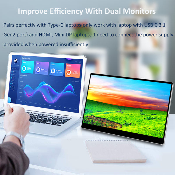 15.6 inch 4K 100% Adobe 10 Bits Color Touch Portable Display (MG156-UT01)