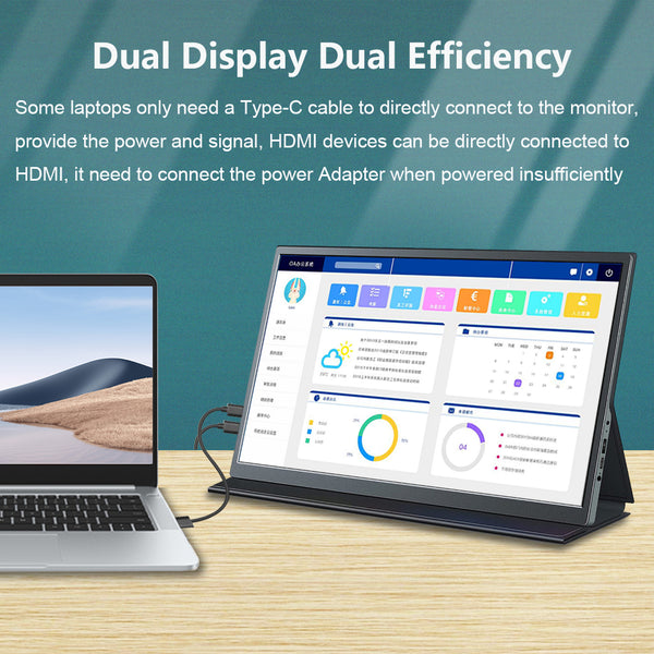 17 Inch IPS 1920*1200 FHD USB-C With PD Fast Charge Portable Monitor (M170A)